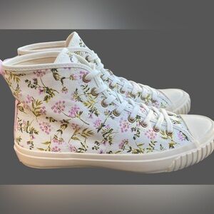 NWOB J. Crew Womens Canvas High Top Sneakers Size 8.5 Women’s